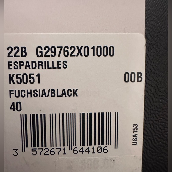 CHANEL LEATHER ESPADRILLES SIZE 40 FUCHSIA AND BLACK LEATHER - Picture 5 of 15